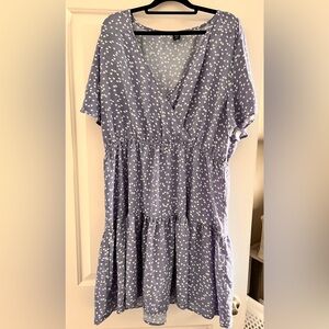 Light blue heart pattern dress
